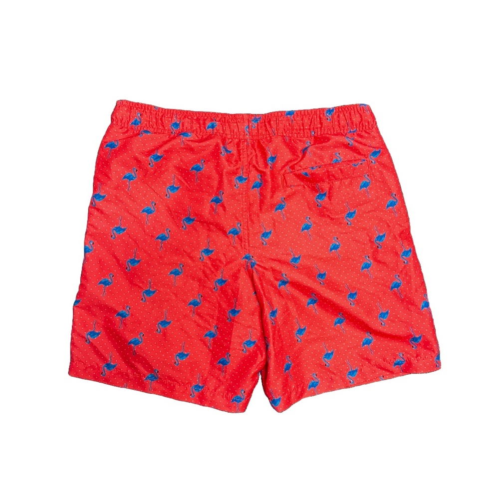 100% Polyester Surf Society Mens Medium Orange Flamingo Surf Swim Shorts